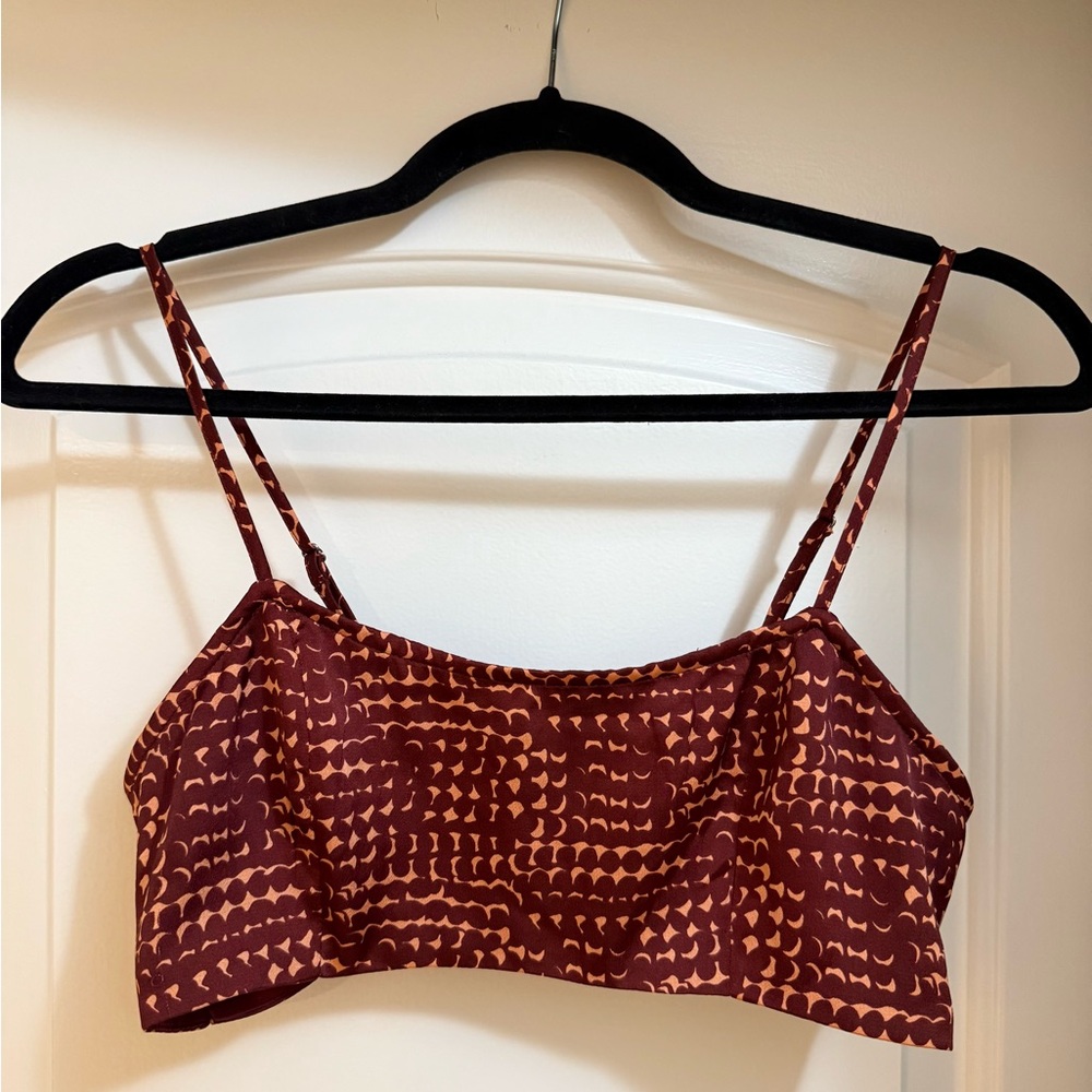 Open Edit Maroon and Orange Patterned Set